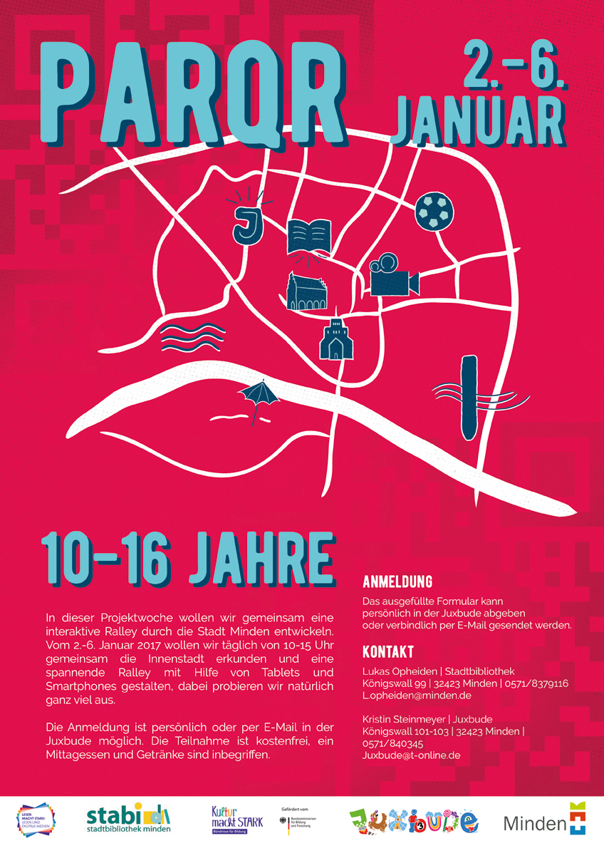 PARQR &ndash; Eine interaktive Rallye durch die Stadt Minden