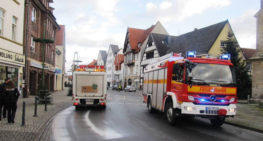 Dieselspur in der Innenstadt sorgt f&uuml;r Feuerwehreinsatz
