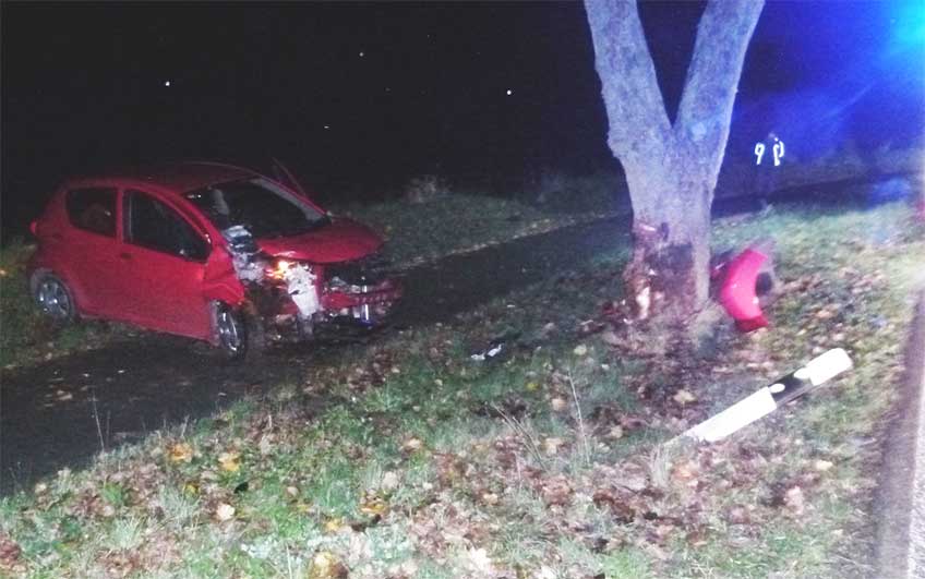 62-Jährige prallt mit ihrem Toyota gegen Straßenbaum