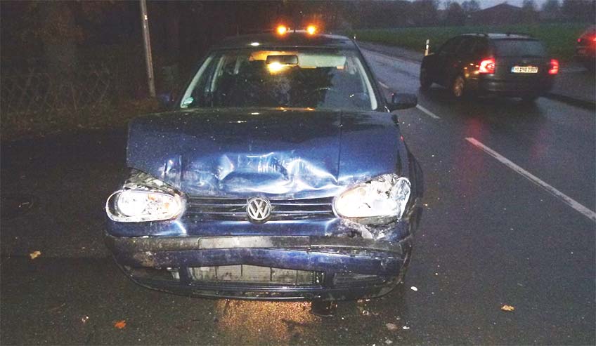 Ungebremst aufgefahren - Totalschaden